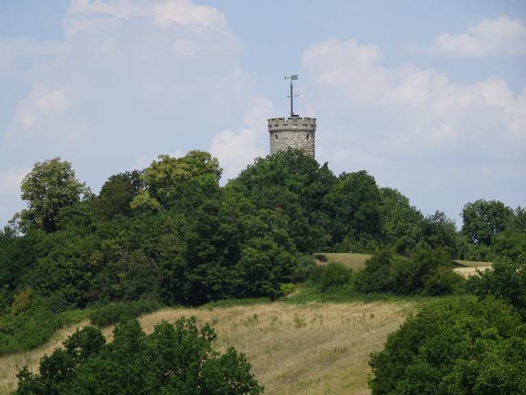 Blick zur Wallburg Wanderungen und Rundwege komoot