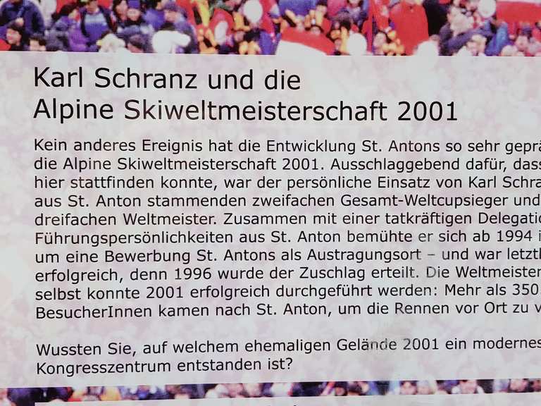 Karl Schranz Zielstadion Ski Wm 2001 St Anton Sankt Anton Am Arlberg Tiroler Oberland Hiking Tips Photos Komoot