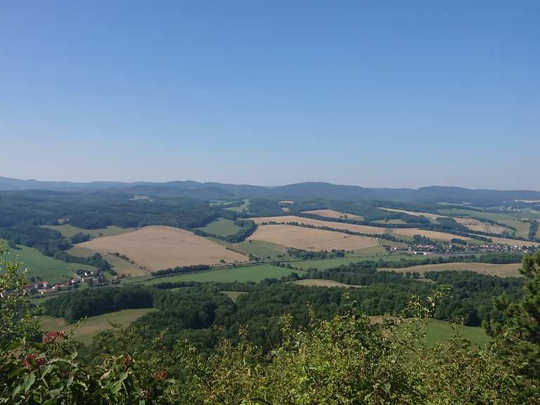 Großer Hörselberg - Blick auf Thüringer Wald Routes for Walking and ...