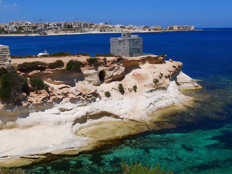 St Thomas Bay Malta Map St. Thomas Bay Cliffs – Cliffs View Loop From Wied Il-Għajn | Hike | Komoot