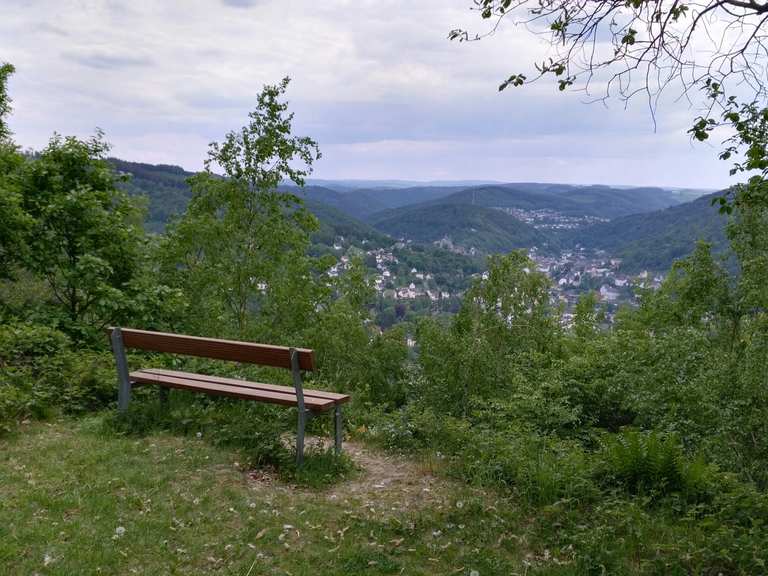 Panoramaweg am Wixberg – Blick oberhalb der Lennekurve loop from ...