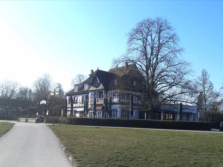Zur Schiffbrucke Alter Hammer Biergarten Am Rhein Speyer Kurpfalz Deutschland Wandertipps Fotos Komoot