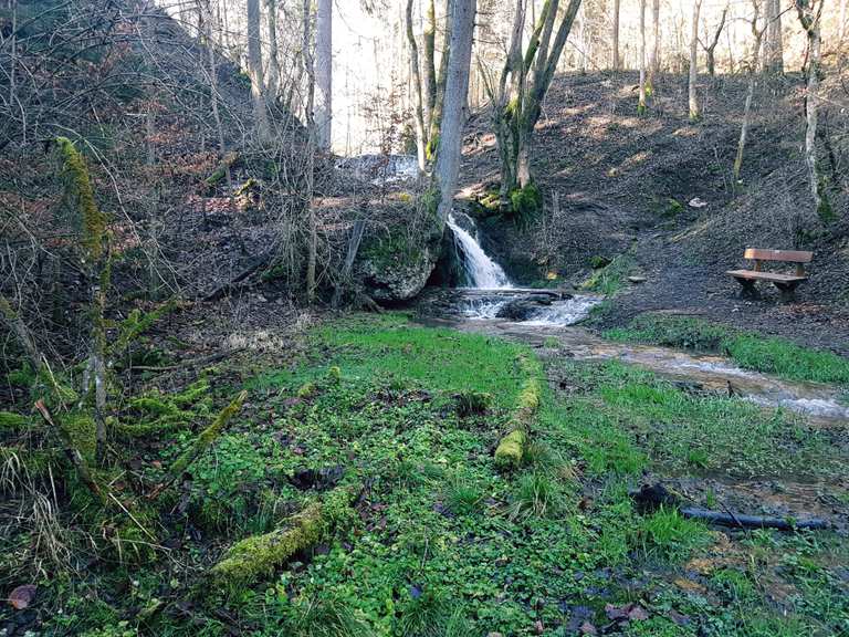 Wasserfall ab der Kalktuffquelle - Mountain Bike Trails & Tracks | Komoot