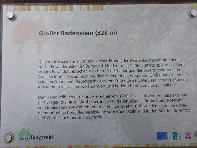 Grosser Badenstein Giessen District Hesse Hiking Tips Photos