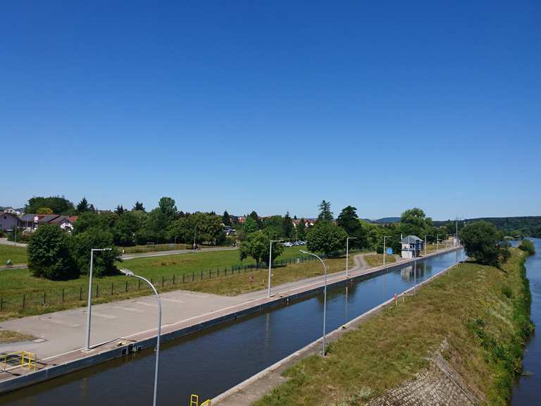 Schleuse Wallstadt fietsroutes en kaart | Komoot
