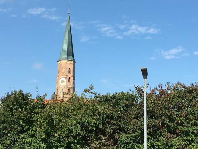 Marktplatz Frontenhausen Vils Runde von Frontenhausen Fahrradtour