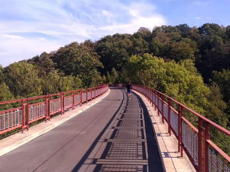 Panoramaradweg Niederbergbahn – Bahntrassenradeln - fietsroutes en