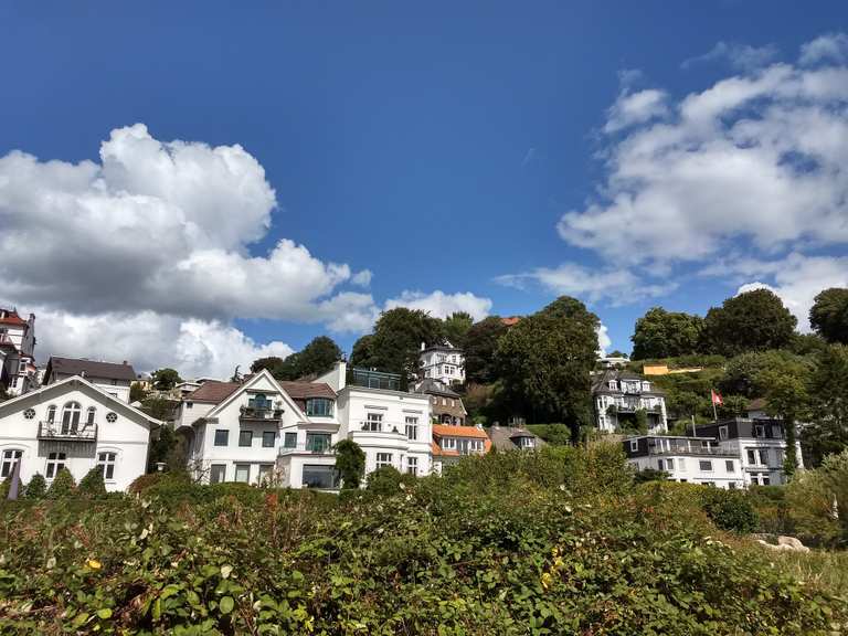 Strandweg in Blankenese Westerpark Runde von Klein Flottbek