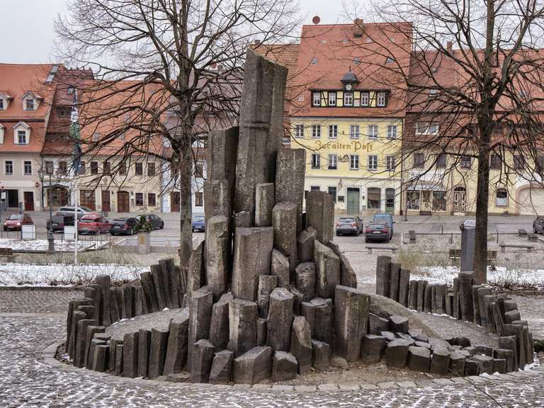 Denkmal Stolpener Basalt Stadt Stolpen Runde von Fischbach
