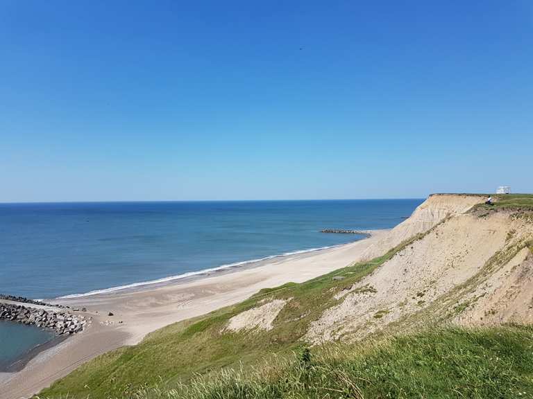 Bovbjerg Fyr - Der rote Leuchtturm direkt an der Kante ...