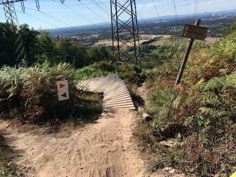 Strommasten Downhill Ettlingen Karlsruhe Mountain Biking Segment Komoot