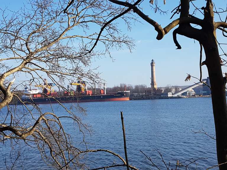 Am Hafen von Swinoujście (Swinemünde/PL) Wanderungen und Rundwege