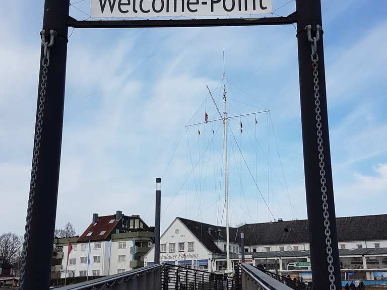 Schiffsbegrüßungsanlage WillkommHöft wandelroutes en hikes Komoot