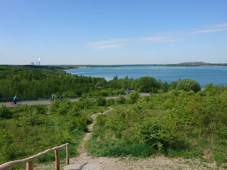 entf umrundungernung km störmthaler see mit fahrrad