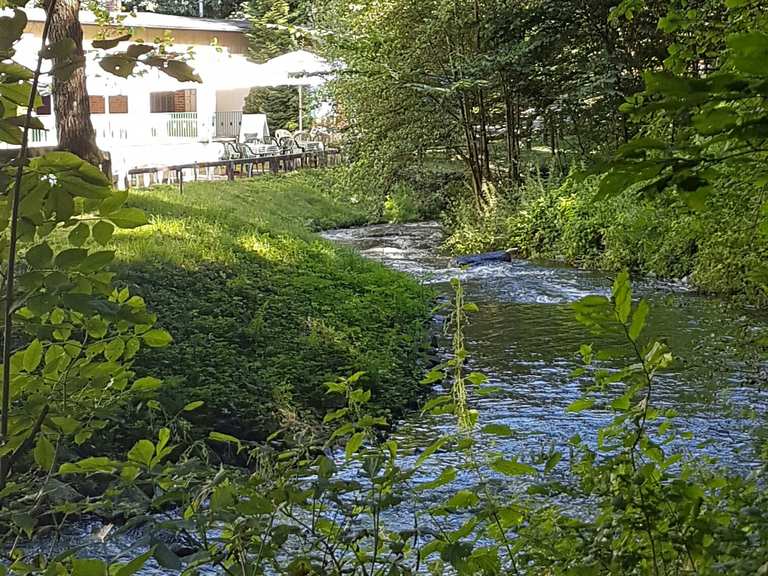 Blick auf die Schlaube Ragower Mühle Runde von Grunow Wanderung