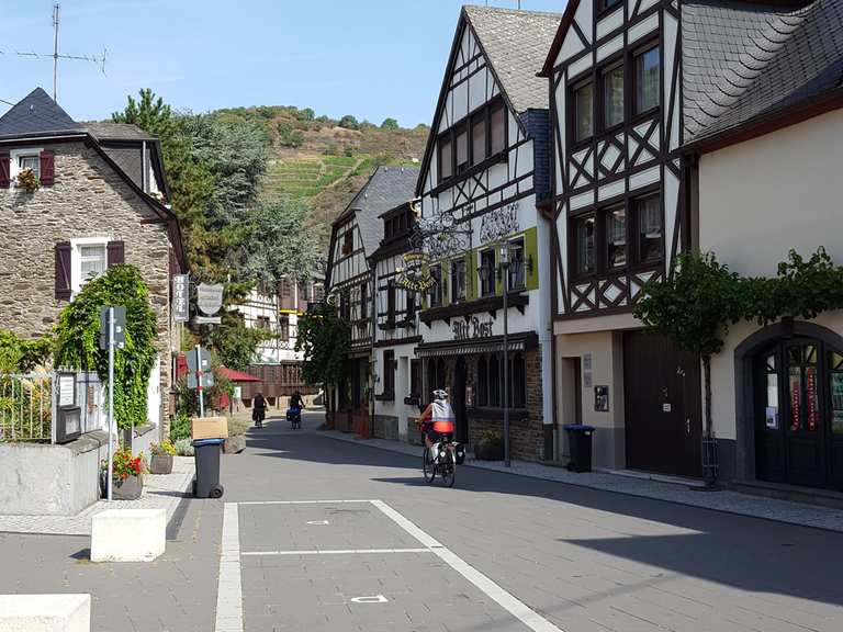 Blick auf den Alkener Burgberg Winningen Runde von