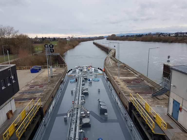 Staustufe und Schleuse Mühlheim Maintal, MainKinzig