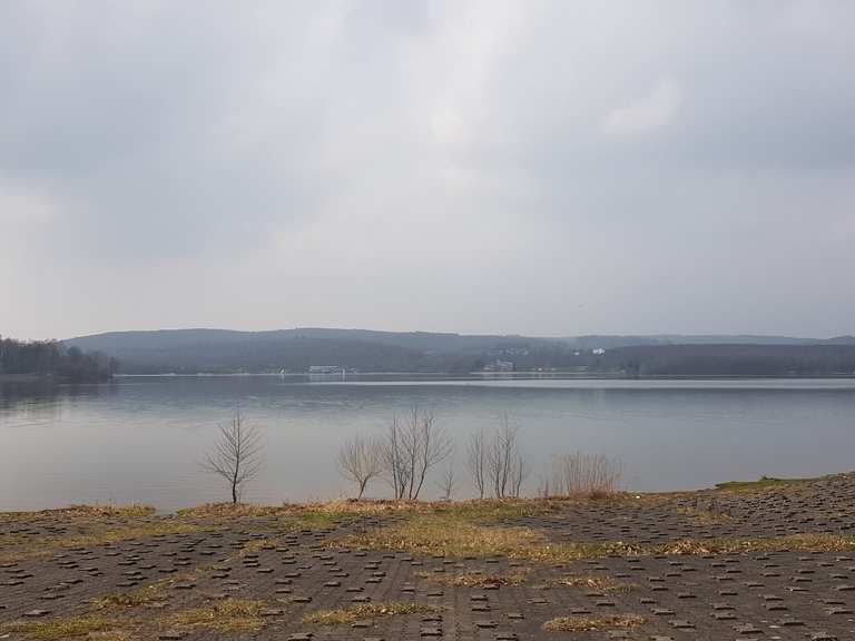 Staumauer Bostalsee Nohfelden, St. Wendel Radtouren