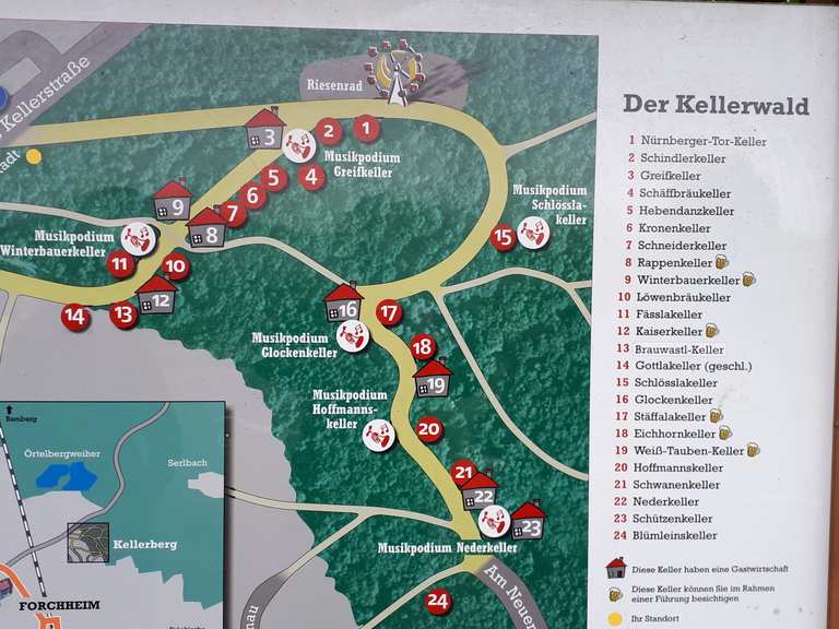 Forchheimer Kellerwald: Wanderungen und Rundwege | komoot