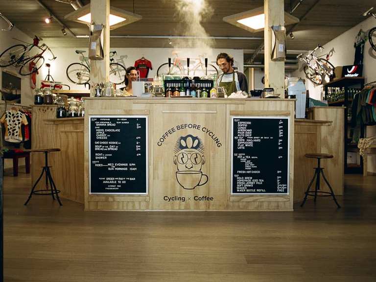 Fixed Gear Coffee Gravel Cauberg gravel ride Komoot