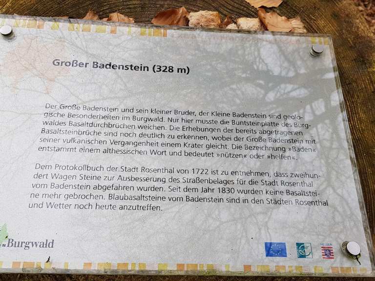 Grosser Badenstein Giessen District Hesse Hiking Tips Photos