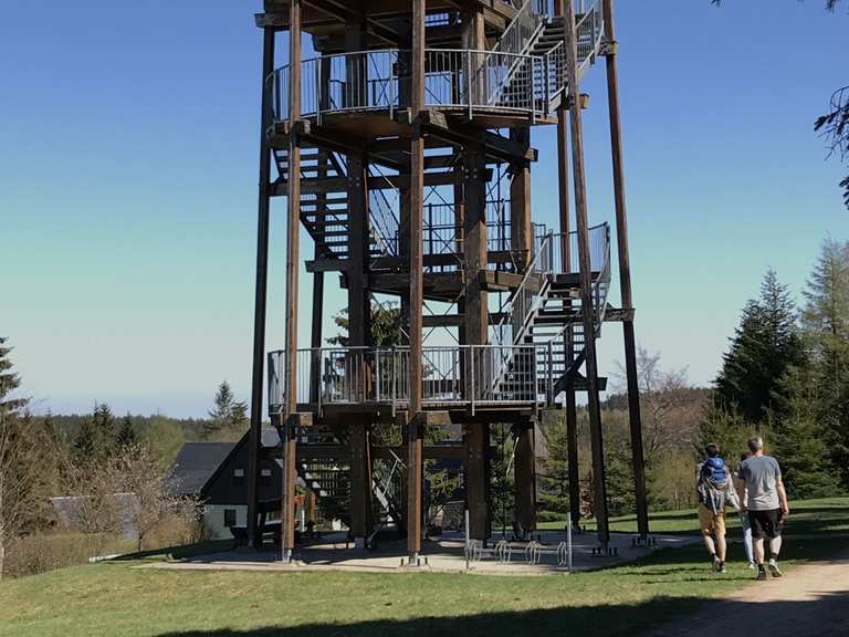 Aussichtsturm Oberbärenburg Wanderungen und Rundwege komoot