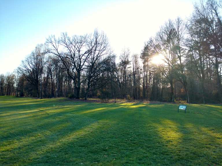 Teufelssteine Heiden Schöner Weg am Golfplatz Runde von