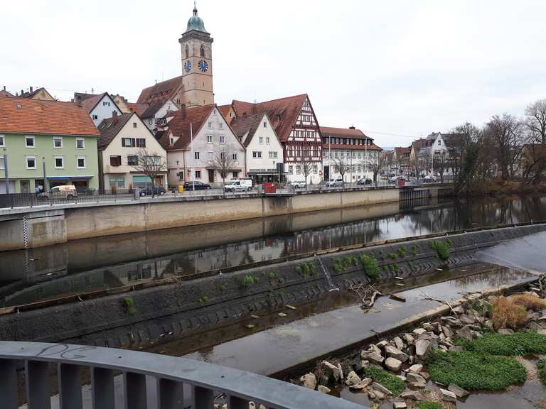 Nürtingen am Neckar mit schöner Altstadt Radtouren und Radwege komoot