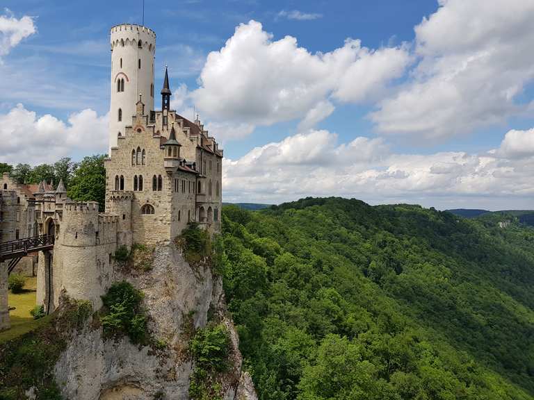 Komoot-Vorschau: Schloss Lichtenstein – Wander- & Radrouten | Komoot