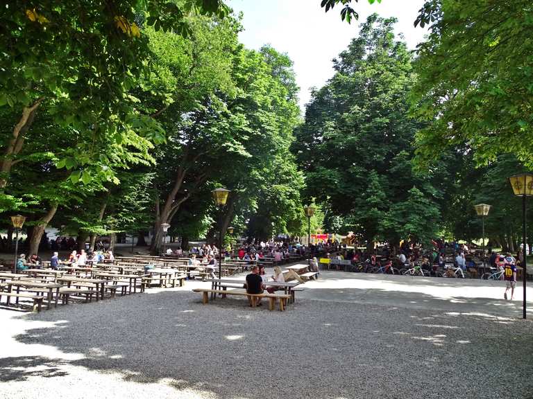 Ampersteg Biergarten Schlossallee Runde von Haag