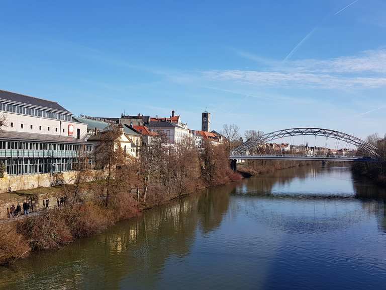 Blick von der Kettenbrücke Franken, Bayern Radtouren