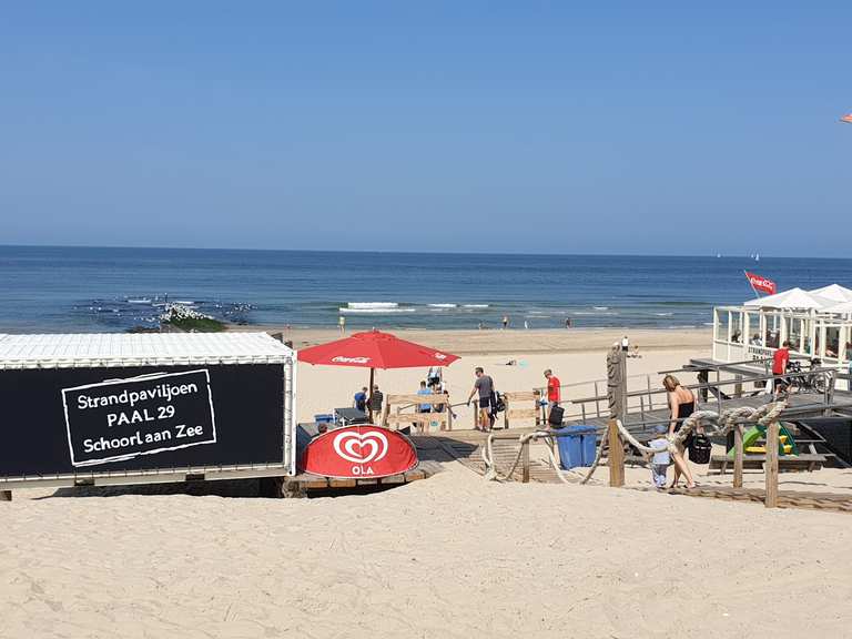 Strandpaviljoen Paal 29, Schoorl aan Zee fietsroutes en kaart Komoot