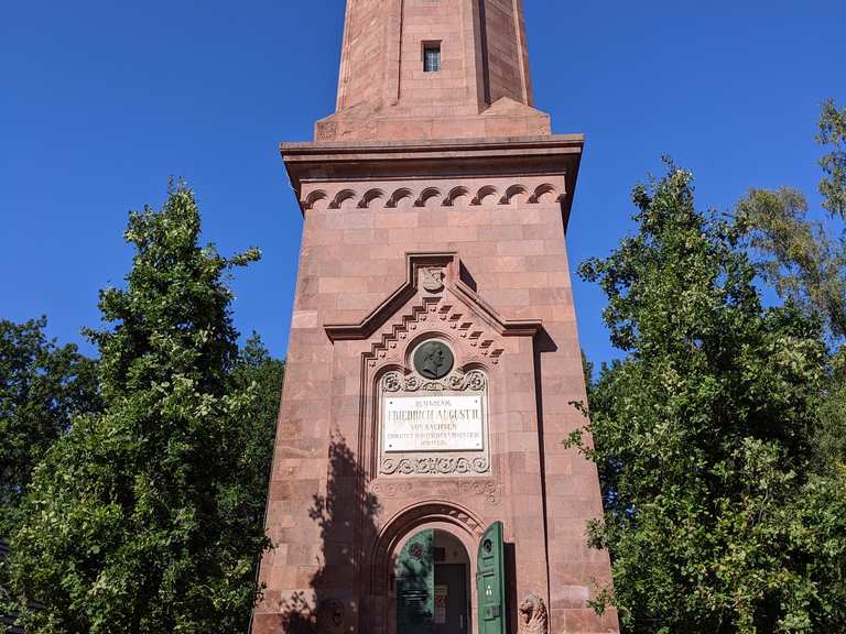 Rochlitzer Berg mit Aussichtsturm Rennradfahren und Rennradtouren komoot