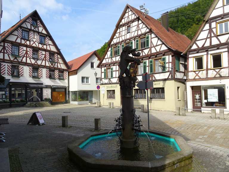 Filstalbrücke Kirche Hohenstadt Runde von Gosbach