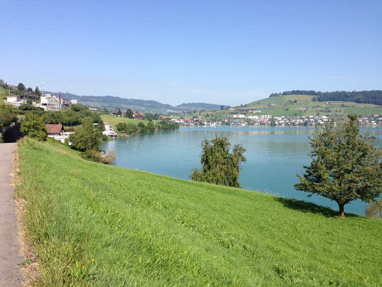 🚴Veloweg ZugCham🚴 Am Zugersee loop from Baar bike Tour Komoot
