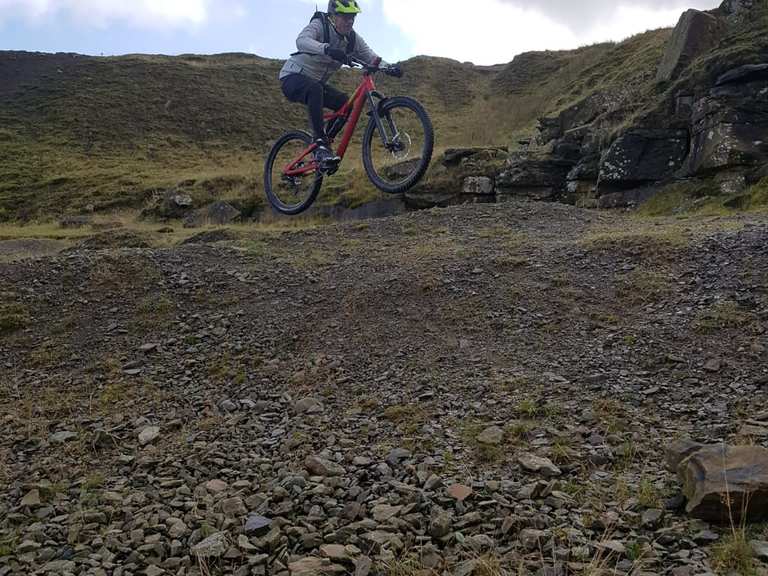 Viewpoint over The Quarry Mtb trail Loop from Ramsbottom mountain bike ride Komoot