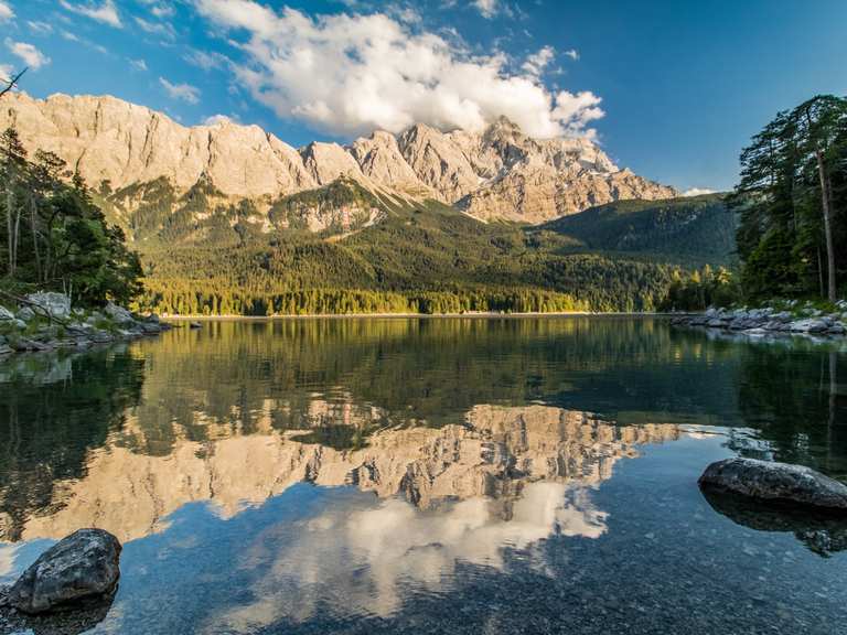 Auf dem Rundweg um den Eibsee wandern – Wanderung an der Zugspitze ...