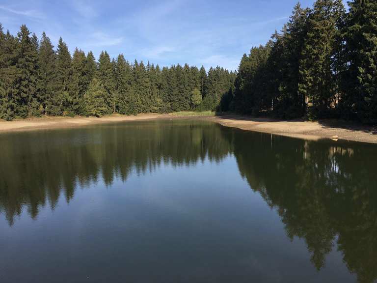 Oberer Hahnebalzer Teich percorsi e itinerari MTB Komoot