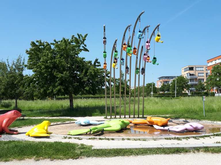 Grosser Spielplatz Scharnhauser Park Ostfildern