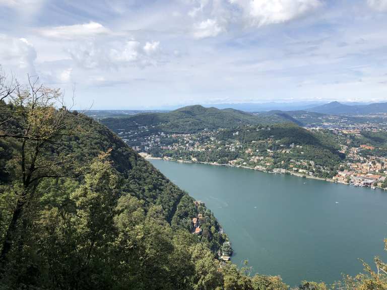 Punto panoramico Montepiatto Faro Voltiano loop from Torno