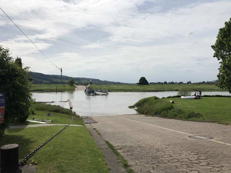Fähre Großenwieden fietsroutes en kaart Komoot