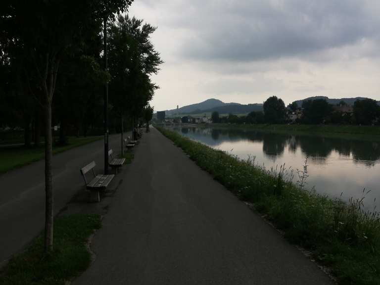 Rund um den Unterberg mit dem Fahrrad. Grödig, Salzburg