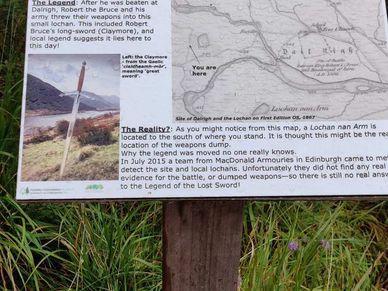 The Lochan of the Lost Sword Routes for Walking and Hiking Komoot