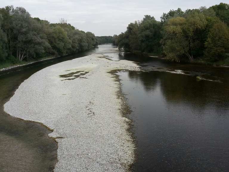 Die Amper fließt in die Isar. – Am Mittleren-Isar-Kanal Runde von