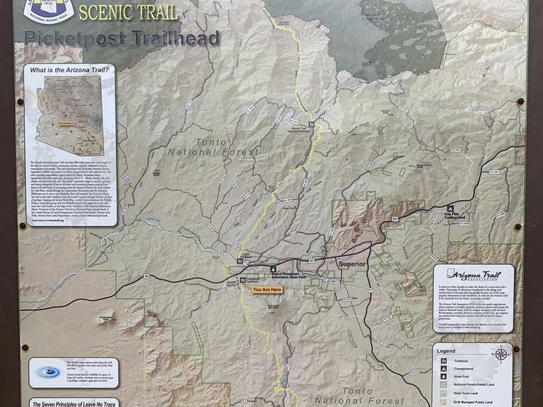 Picket Post Mountain & Trailhead Routes for Walking and Hiking | Komoot