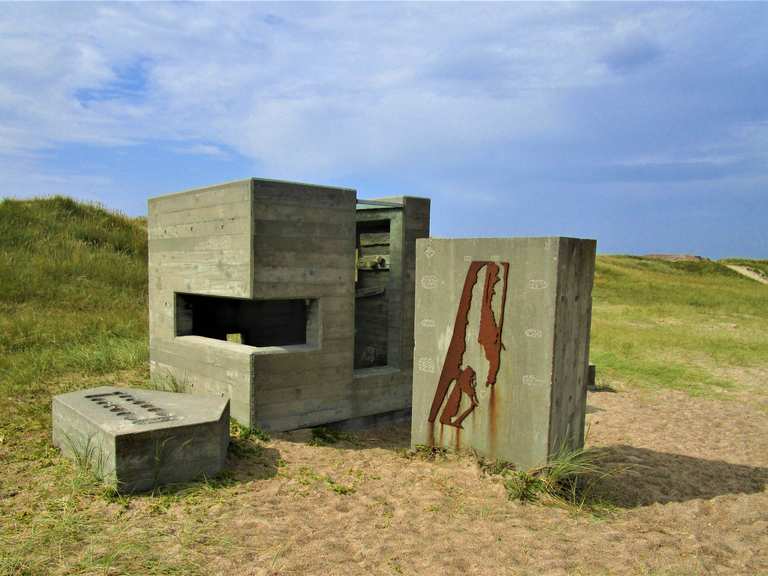 Bunker der Festung Thyborøn am Atlantikwall Wanderungen und Rundwege