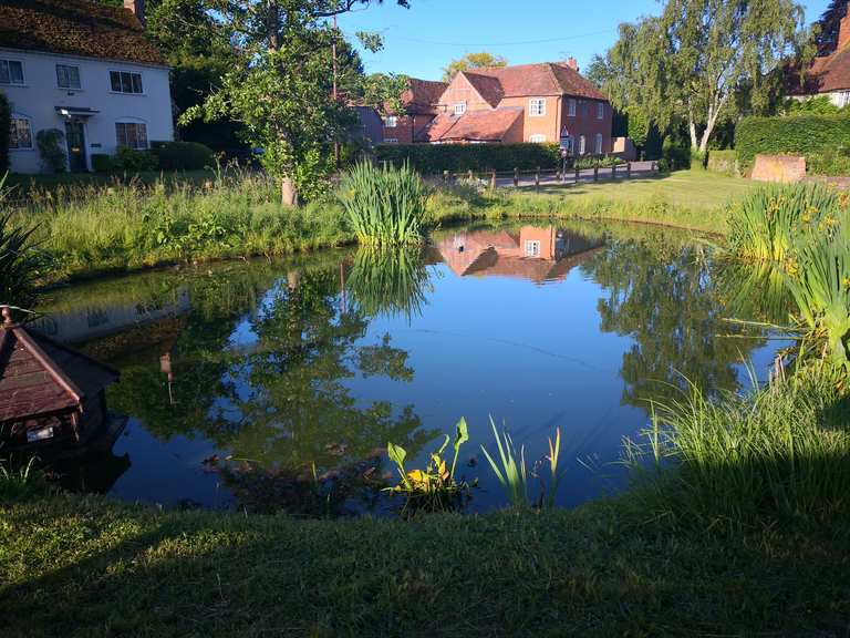 Upton Grey pond Road Cycle Routes and Map Komoot
