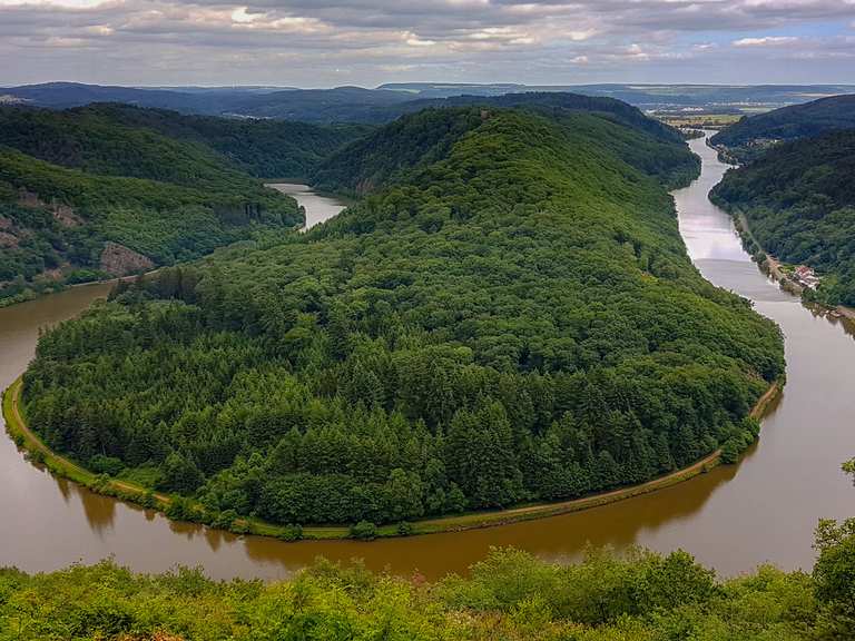 Saarschleifenblick von der Cloef: Wanderungen und Rundwege | komoot