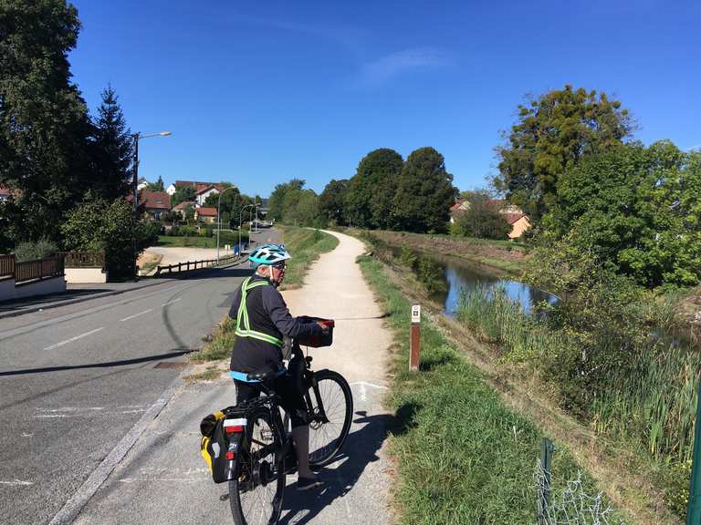 Piste cyclable du Canal de la HauteSaône Itinéraires vélo et carte Komoot