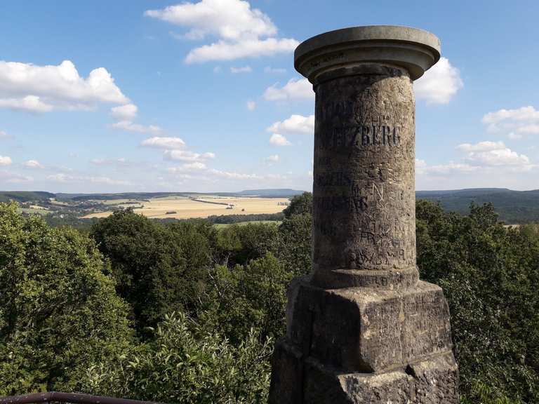 Cottaer Spitzberg, 390m hohe Basaltkuppe MountainbikeTouren und